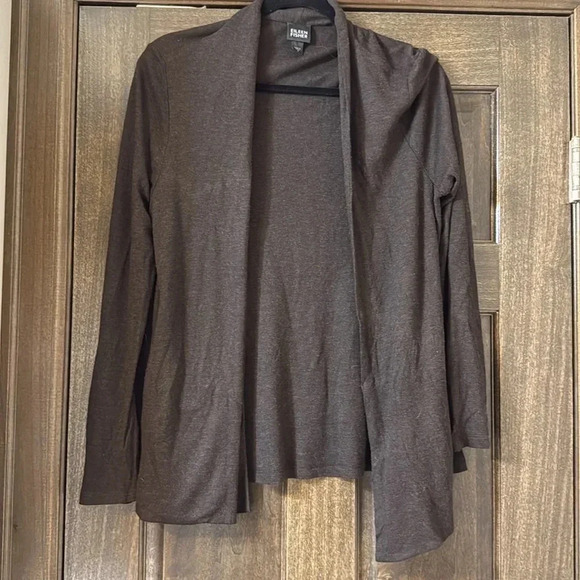 Eileen Fisher Brown Cardigan 100% Viscose Women’s Small Professional Business - Picture 11 of 11